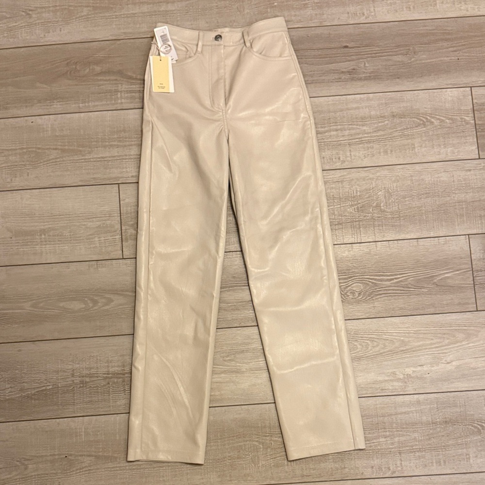 Wilfred Cream Straight Leg Pants